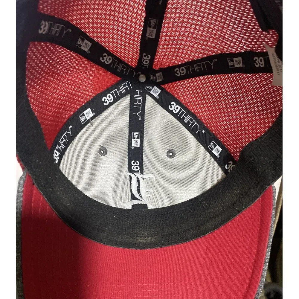 New Era 39thirty Louisville Cap Small-‎ Medium Red Gray